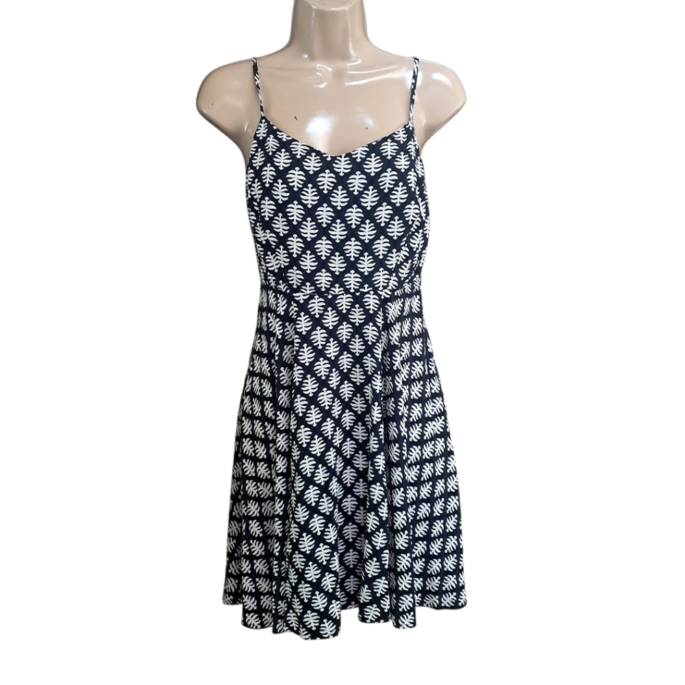 Old Navy Fit & Flare Cami Sun Dress Black/white Size XS